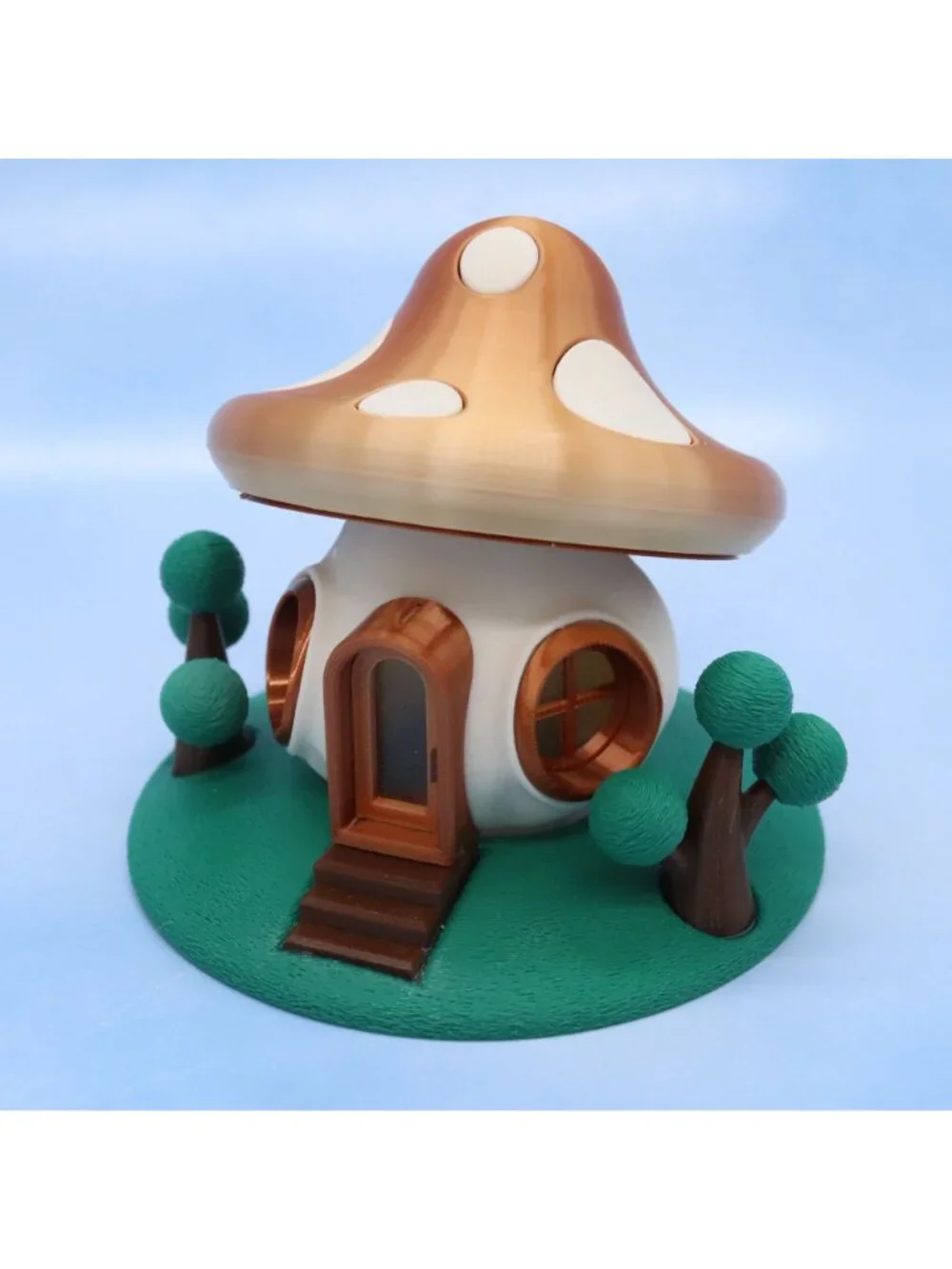 Mushroom Fairy House Night Light Earthy Toadstool Battery Tea Light Holder